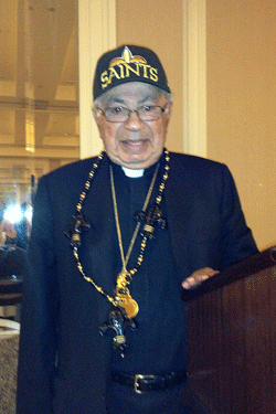 Bishop Antoun loves the Saints