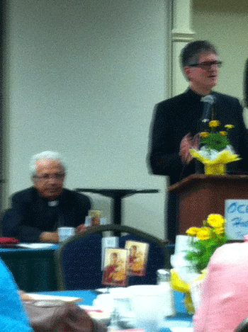 Bishop Antoun and Bishop Anthony at the Women's Luncheon